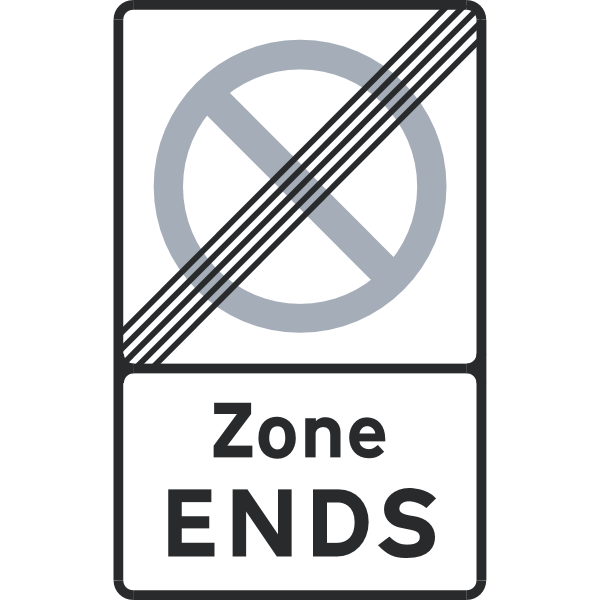 END OF PARKING ZONE Logo ,Logo , icon , SVG END OF PARKING ZONE Logo