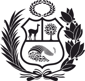 Escudo Perú negro Logo ,Logo , icon , SVG Escudo Perú negro Logo