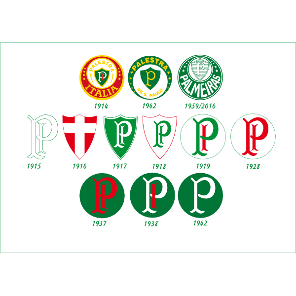 Escudos Sociedade Esportiva Palmeiras 1914/2016 Logo ,Logo , icon , SVG Escudos Sociedade Esportiva Palmeiras 1914/2016 Logo