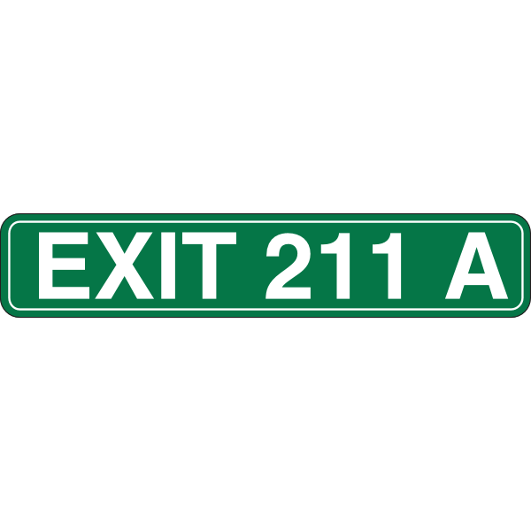 EXIT 211A ROAD SIGN Logo ,Logo , icon , SVG EXIT 211A ROAD SIGN Logo