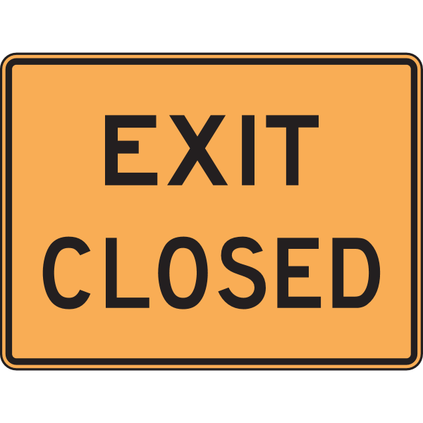 EXIT CLOSED SIGN Logo