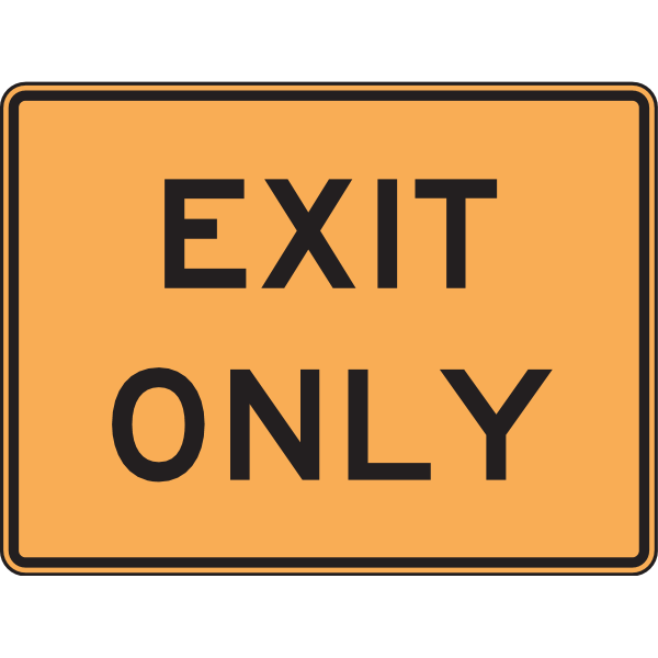 EXIT ONLY ROAD SIGN Logo ,Logo , icon , SVG EXIT ONLY ROAD SIGN Logo