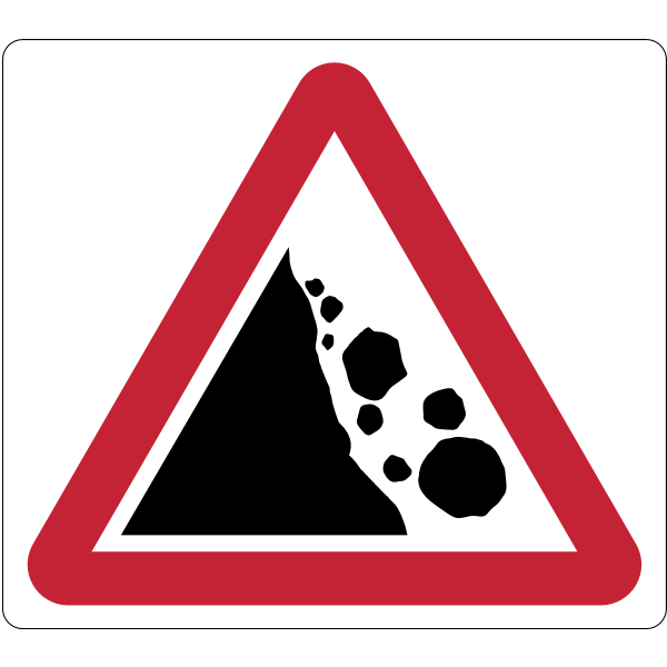 Falling rocks Logo ,Logo , icon , SVG Falling rocks Logo