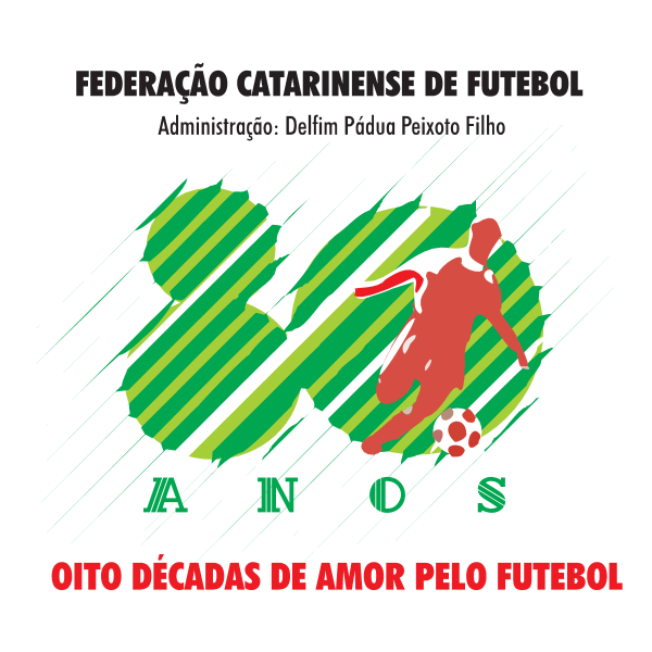 Federacao Catarinense de Futebol – 80 anos Logo ,Logo , icon , SVG Federacao Catarinense de Futebol – 80 anos Logo