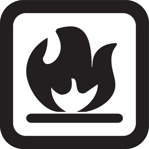 FIRE HAZARD SIGN Logo ,Logo , icon , SVG FIRE HAZARD SIGN Logo