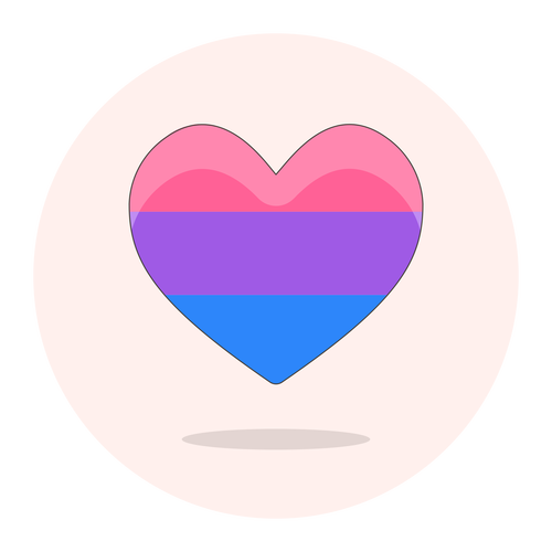 flag heart bisexual ,Logo , icon , SVG flag heart bisexual