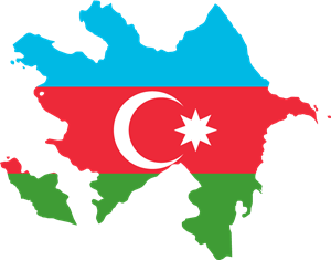 Flag map of Azerbaijan Logo ,Logo , icon , SVG Flag map of Azerbaijan Logo
