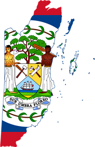Flag map of Belize Logo ,Logo , icon , SVG Flag map of Belize Logo