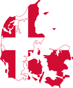 Flag map of Denmark Logo ,Logo , icon , SVG Flag map of Denmark Logo