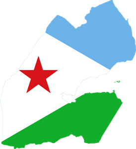 Flag map of Djibouti Logo ,Logo , icon , SVG Flag map of Djibouti Logo