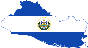 Flag map of El Salvador Logo