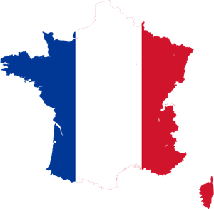 Flag map of France Logo ,Logo , icon , SVG Flag map of France Logo