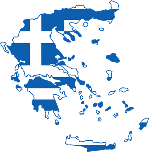 Flag map of Greece Logo ,Logo , icon , SVG Flag map of Greece Logo