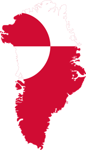 Flag map of Greenland Logo ,Logo , icon , SVG Flag map of Greenland Logo