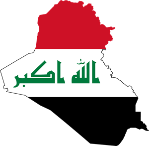 Flag map of Iraq Logo ,Logo , icon , SVG Flag map of Iraq Logo