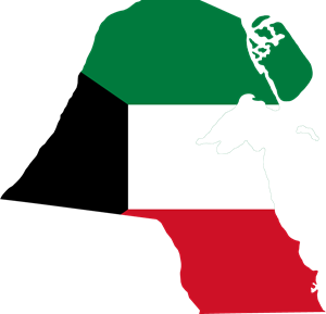 Flag map of Kuwait Logo ,Logo , icon , SVG Flag map of Kuwait Logo