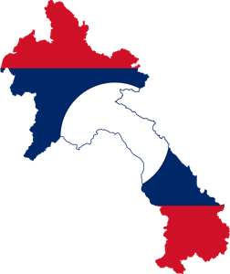 Flag map of Laos Logo ,Logo , icon , SVG Flag map of Laos Logo