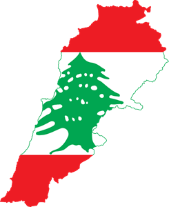 Flag map of Lebanon Logo ,Logo , icon , SVG Flag map of Lebanon Logo