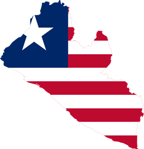 Flag map of Liberia Logo ,Logo , icon , SVG Flag map of Liberia Logo