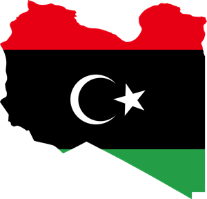 Flag map of Libya Logo ,Logo , icon , SVG Flag map of Libya Logo