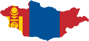 Flag map of Mongolia Logo ,Logo , icon , SVG Flag map of Mongolia Logo