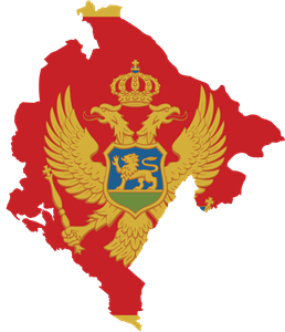 Flag map of Montenegro Logo ,Logo , icon , SVG Flag map of Montenegro Logo