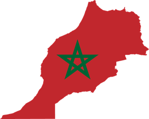 Flag map of Morocco Logo ,Logo , icon , SVG Flag map of Morocco Logo