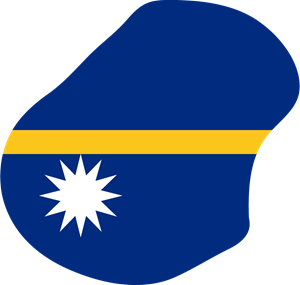 Flag map of Nauru Logo