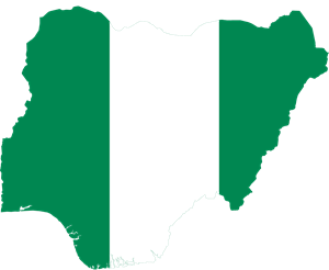 Flag map of Nigeria Logo ,Logo , icon , SVG Flag map of Nigeria Logo