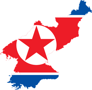 Flag map of North Korea Logo ,Logo , icon , SVG Flag map of North Korea Logo