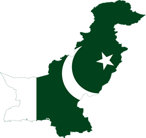 Flag map of Pakistan Logo ,Logo , icon , SVG Flag map of Pakistan Logo