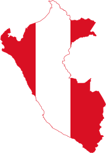 Flag map of Peru Logo