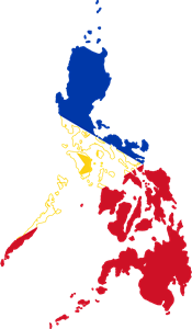 Flag map of Philippines Logo
