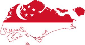Flag map of Singapore Logo ,Logo , icon , SVG Flag map of Singapore Logo