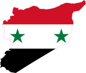 Flag map of Syria Logo ,Logo , icon , SVG Flag map of Syria Logo