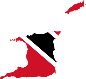 Flag map of Trinidad and Tobago Logo