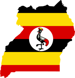 Flag map of Uganda Logo ,Logo , icon , SVG Flag map of Uganda Logo
