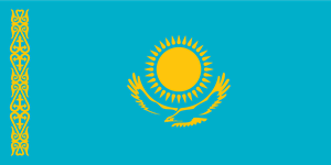Flag of Kazakhstan Logo ,Logo , icon , SVG Flag of Kazakhstan Logo