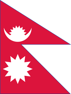 Flag of Nepal Logo ,Logo , icon , SVG Flag of Nepal Logo