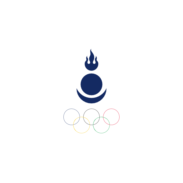 Flag of the Mongolian Olympic Committee