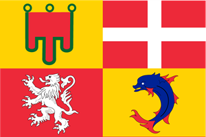 Flag of the region Auvergne-Rhône-Alpes Logo