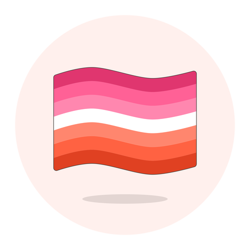 flag wave lesbian ,Logo , icon , SVG flag wave lesbian