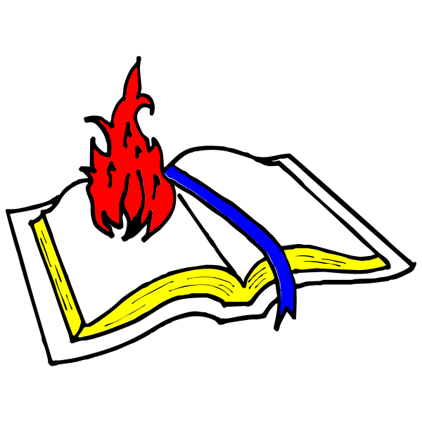 Flaming Bible Logo ,Logo , icon , SVG Flaming Bible Logo