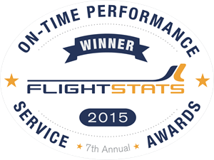 FlightStats On-time Performance Service Awards Logo