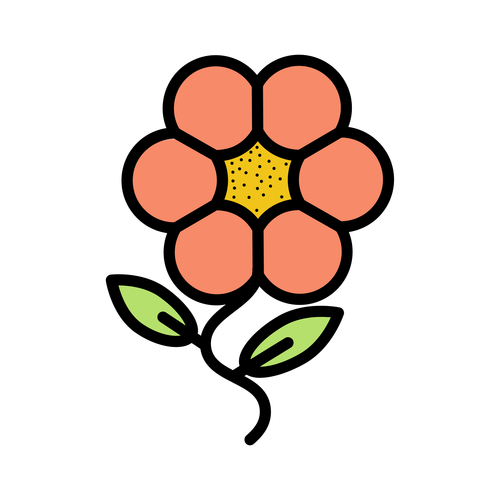 Flower 1 ,Logo , icon , SVG Flower 1