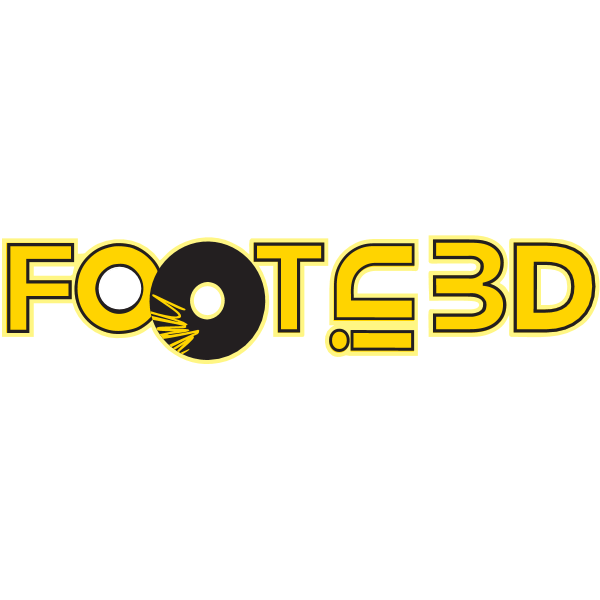 Foot in 3D Logo ,Logo , icon , SVG Foot in 3D Logo
