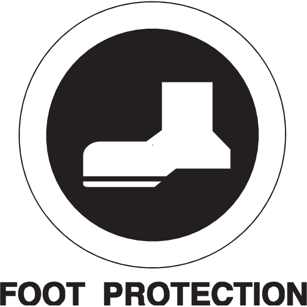FOOT PROTECTION SIGN Logo ,Logo , icon , SVG FOOT PROTECTION SIGN Logo