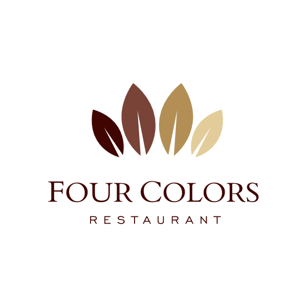 Four Colors Restaurant Logo ,Logo , icon , SVG Four Colors Restaurant Logo