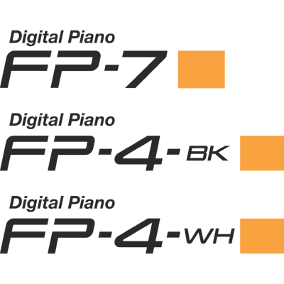 FP-7 FP-4 Digital Piano Logo ,Logo , icon , SVG FP-7 FP-4 Digital Piano Logo