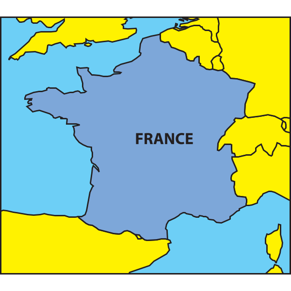 FRANCE MAP Logo ,Logo , icon , SVG FRANCE MAP Logo